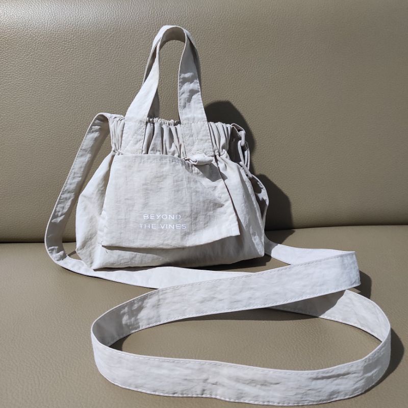 BEYOND THE VINES BTV MICRO DUMPLING BAG PRELOVED CREAM