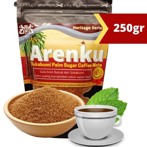 

ARENKU Gula Aren Bubuk Sukabumi 250gr terbaik untuk campuran kopi