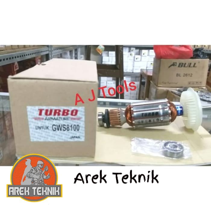 SPM749 TURBO ARMATURE - ANGKER GERINDA BOSCH GWS 8-100 CE