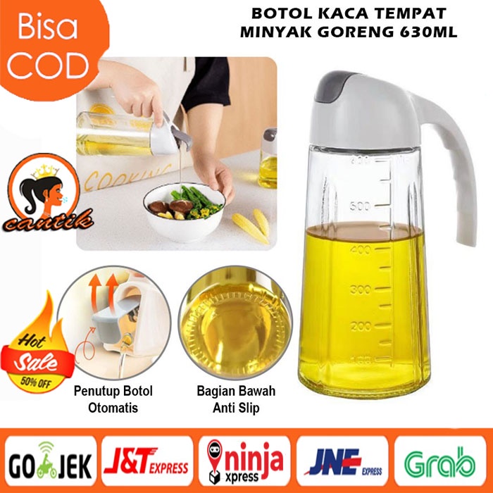 HC BOTOL MINYAK 630ML KACA / TEMPAT MINYAK 630 ML ANTI TUMPAH / BOTOL KACA MINYAK DAPUR / OIL POT 630ML / BOTOL MINYAK GORENG Botol Kaca Minyak Goreng 630ml / Bottle Oil Pot 630 ml Wadah Tempat Penyimpanan Bumbu Dapur Cuka Masak Kecap Asin Manis Saus