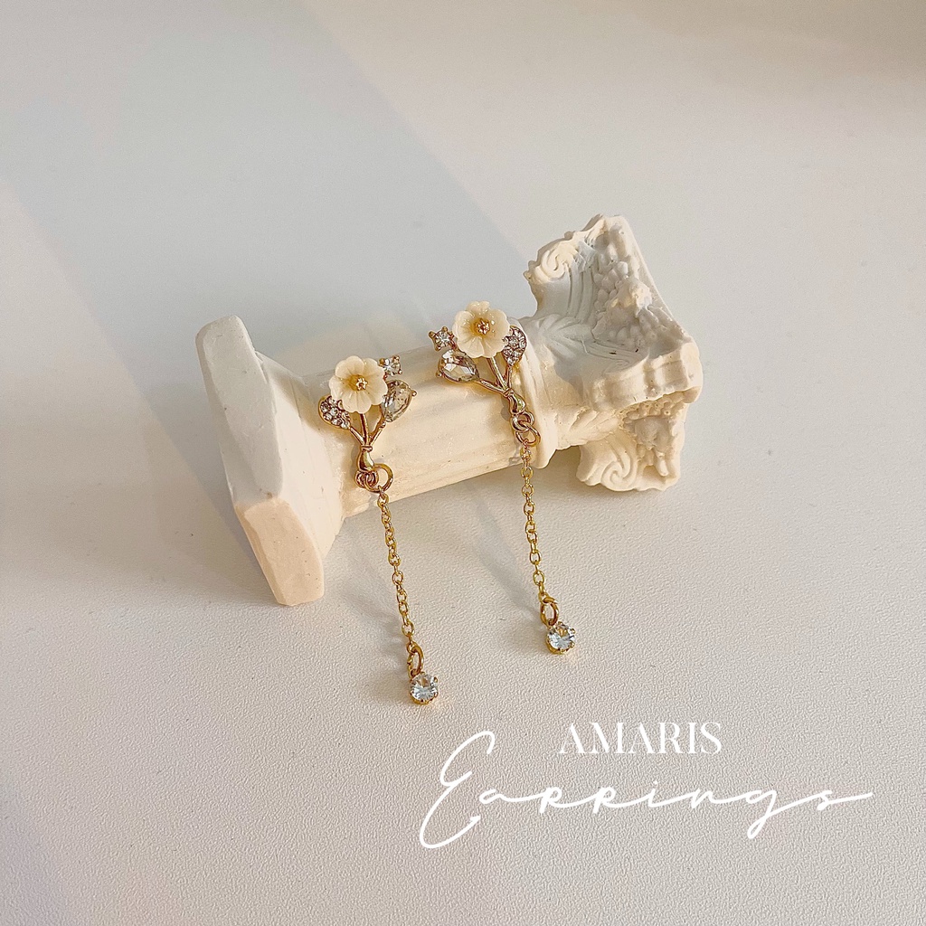 Anting Korea Wanita Fashion Titanium Tusuk Jepit Panjang Tindik Stud Xuping Klip Drop Aksesoris Wani