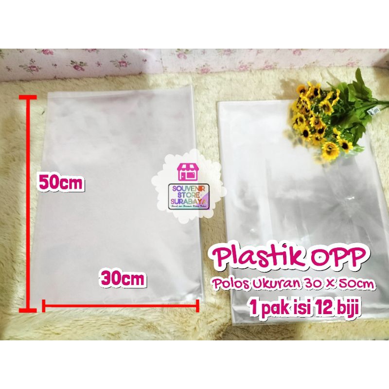 Plastik OPP polos ukuran 30 x 50 cm || Plastik OPP || Plastik Tas || Plastik Souvenir || Plastik ukuran 30cm