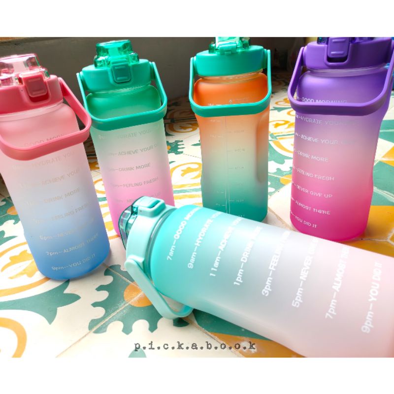Botol minum motivasi 2L (motivation bottle)