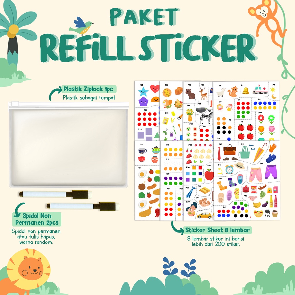 

Refill Sticker Paket PreK Workbook (Golden Bridge)