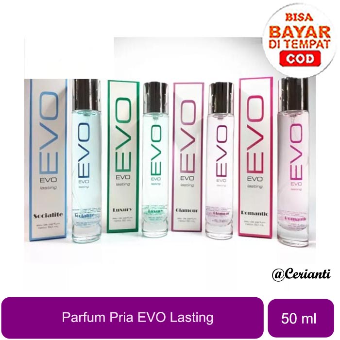 [PARFUM WANITA &amp; PRIA] [50ML] [BPOM] EVO Parfum Lasting Series – 50ml | Parfum Badan Wangi &amp; Tahan Lama_Cerianti