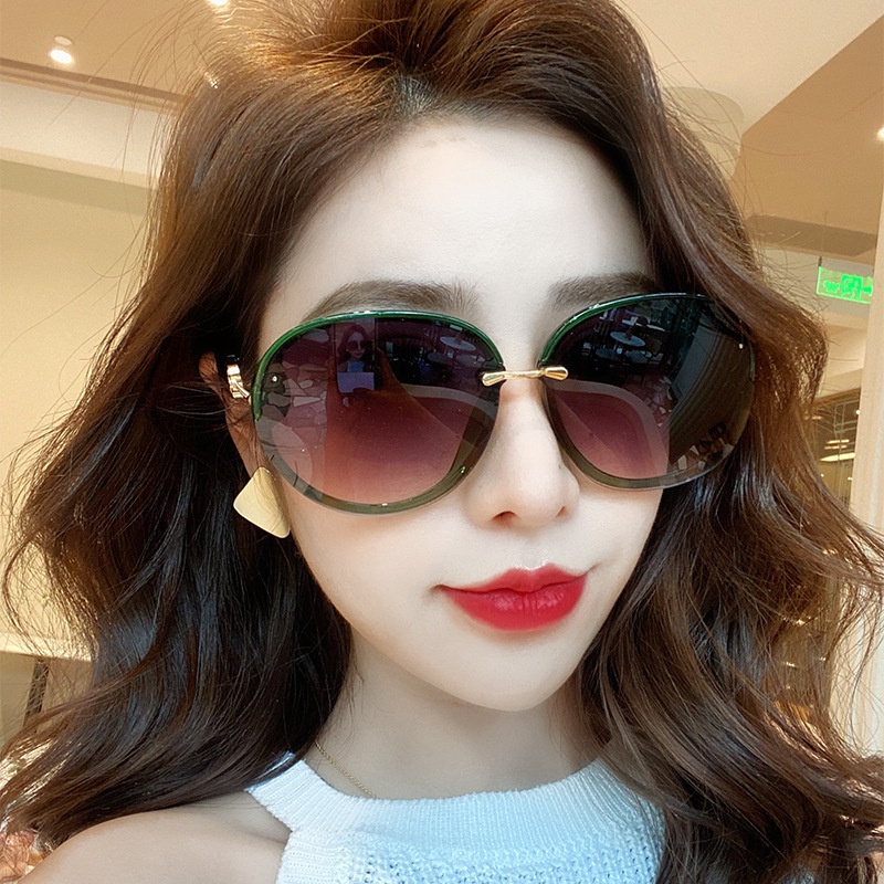 Kacamata Sunglass Model all match Dengan Bingkai Bundar