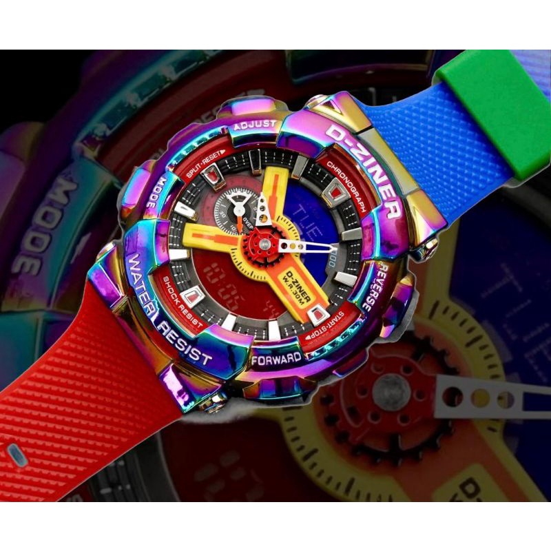 Jam tangan D Ziner 8295 Pria Original waterresist,Crono &  autolight [Bisa COD] Best Seller