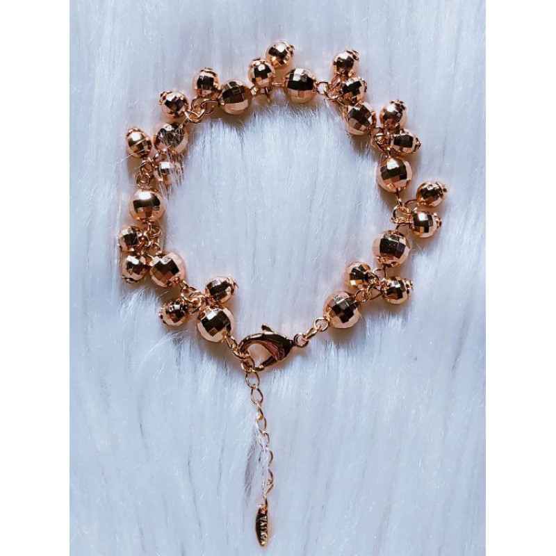 Gelang bola bola lapis emas