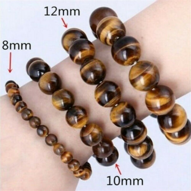 2Pcs/set Energy Beads Stone Bracelet / Beaded Couples  Bracelets / Elastic Women Men Stone Bracelet Charm Bracelet Yoga Jewelry