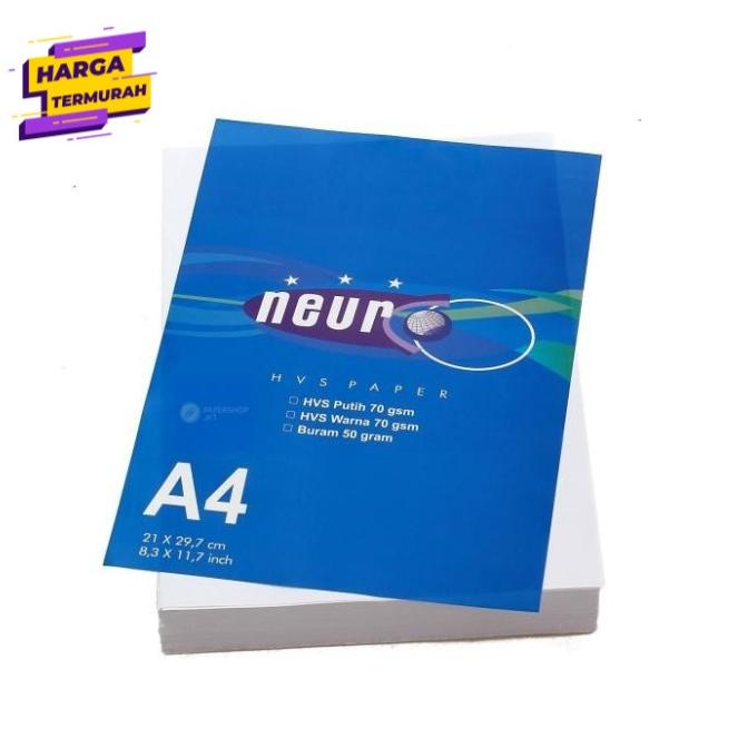 

Kertas HVS A4 70 gr Murah 1 DUS KHUSUS GOSEND Neuro 70 Gsm 400 Lembar Star Seller Termurah