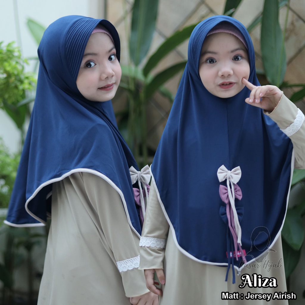 Kerudung Anak Al-Nizam Hijab Anak Aliza Jilbab Anka Jersey Premium Pasar Hija'b