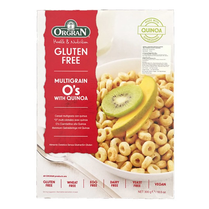 

Orgran Gluten Free MultiGrain O's With Quinoa 300g