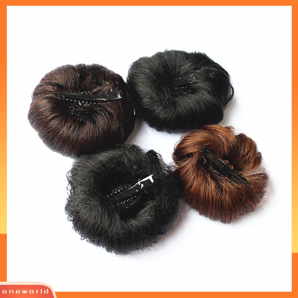 (ONWO) Wig / Rambut Palsu Model Sanggul / Cepol / Donat / Chignon Untuk Anak Perempuan