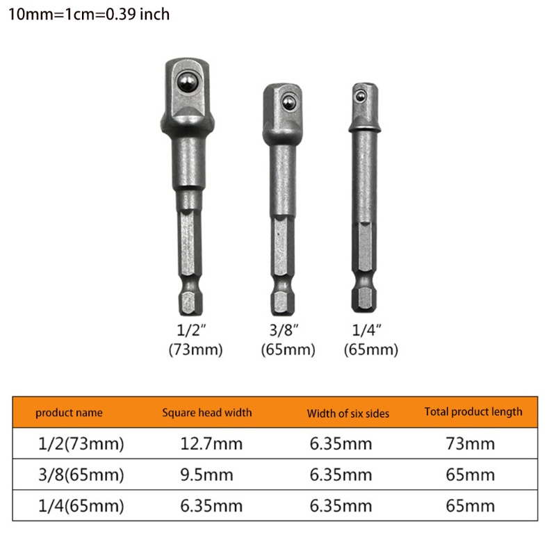 Mary Adapter Socket Driver Impact Untuk Obeng Elektrik