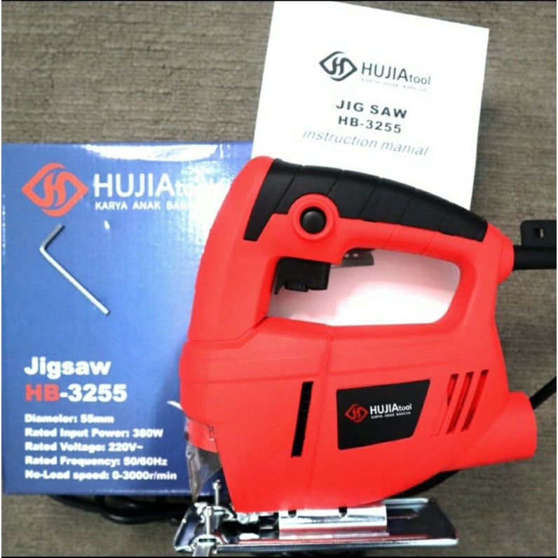 Mesin gergaji kayu jigsaw hujia 3255 potong kayu