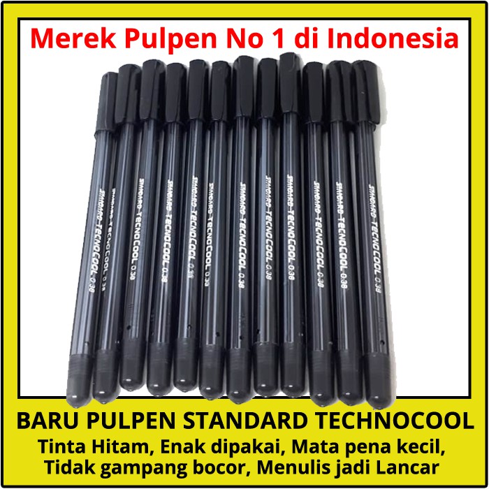 

Pulpen standard Technocool ukuran Mata pena .38mm TERBARU