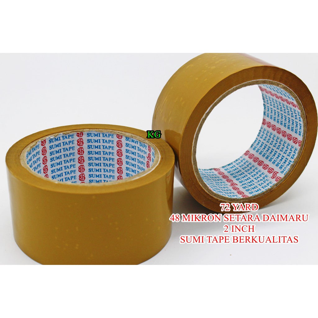 

LAKBAN COKLAT 2" 72 YARD / ISOLASI SUMI 72YARD BKN DAIMARU PLAKBAN