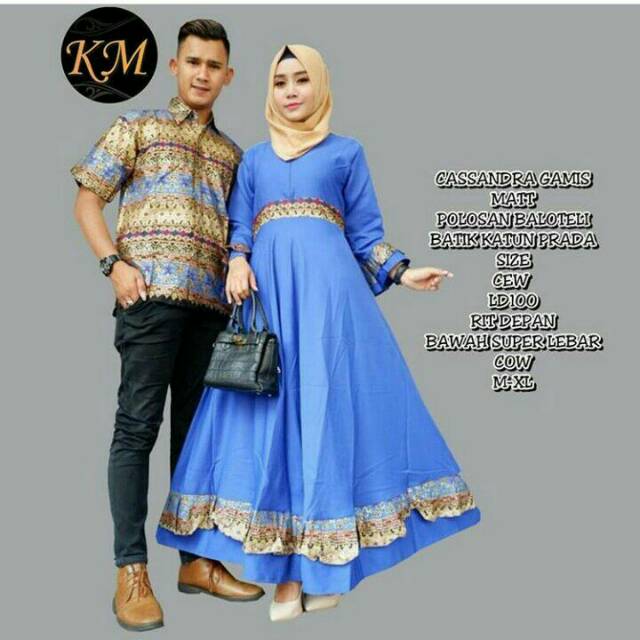 GROSIR BATIK COUPLE CASSANDRA GAMIS