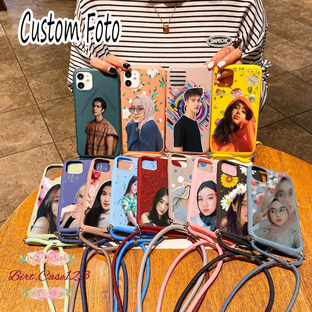 Softcase Custom Slingcase Tali Lanyard Candy Custom Realme C3 5 5i 5s 6 7 7i pro BC3142