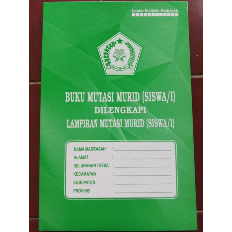 

buku mutasi murid (siswa/1) isi 150 lembar (UNTUK MI MTS MA)