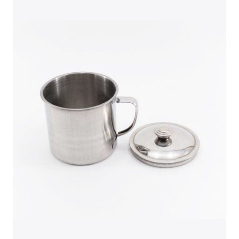 MUG STAINLESS 11 CM /PLUS TUTUP