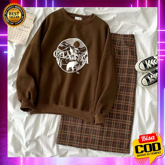 Sweater Wanita Hoodie Wanita Oversize/Sweater Pria/Hoodie Wanita Pria Korea Model Creme D Paris Oodi