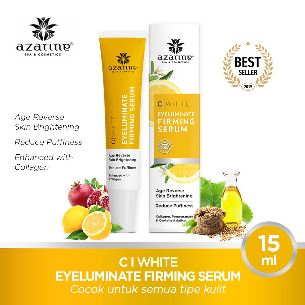 zarine Eyeluminate Firming Serum memiliki tekstur gel yang ringan dan dingin untuk under eye