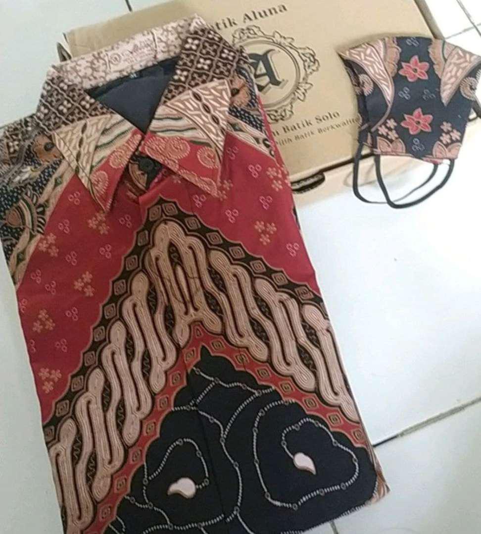 Batik Pria Lengan Panjang Slim Fit Premium Full Furing Original Produksi Batik Aluna Solo Pcw 008