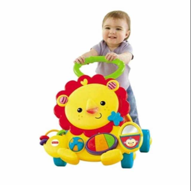 fisher price walk behind lion