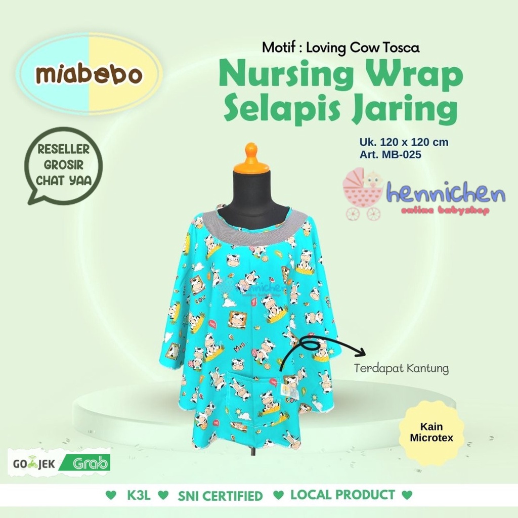 MIABEBO BY OBAYITO NURSING WRAP SELAPIS JARING PERLENGKAPAN MENYUSUI MB-025