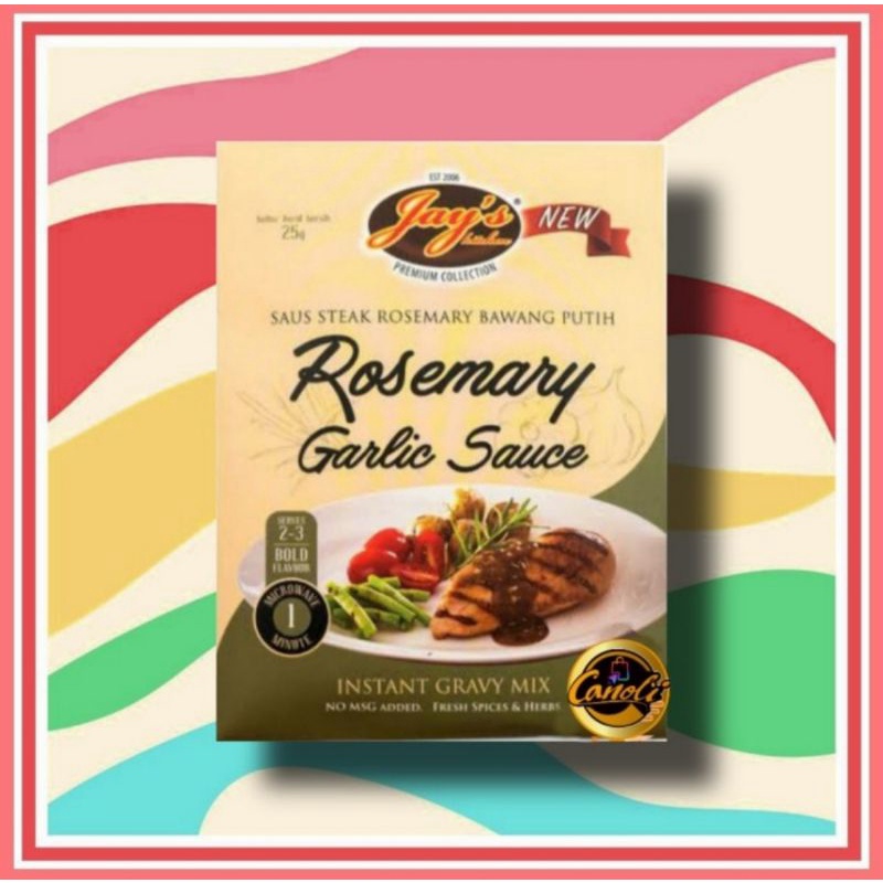 jays kitchen rosemary garlic 25gr gravy / saus steak