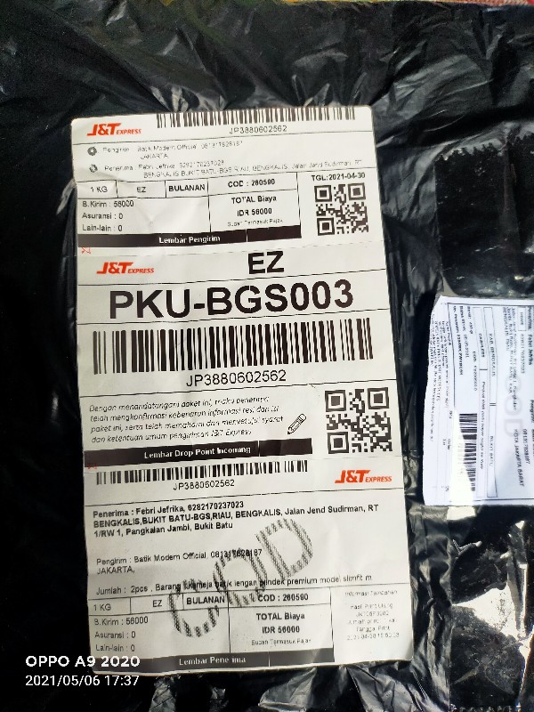 Kemeja Batik Pria Slimfit Modern Cbs