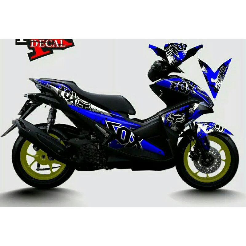 Decal Aerox FOX Biru Full Body
