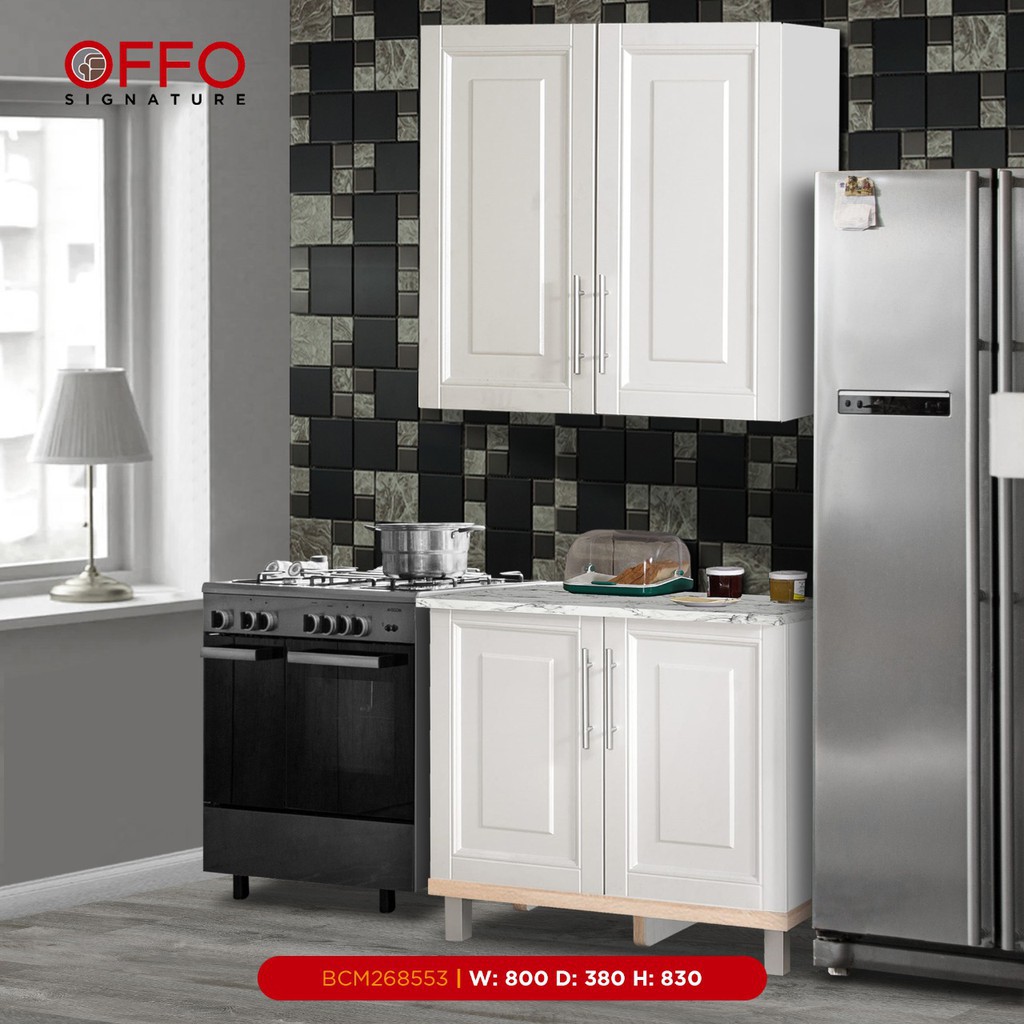 Kitchen Set Lemari Dapur Rak 2 Pintu Body Putih - 010810