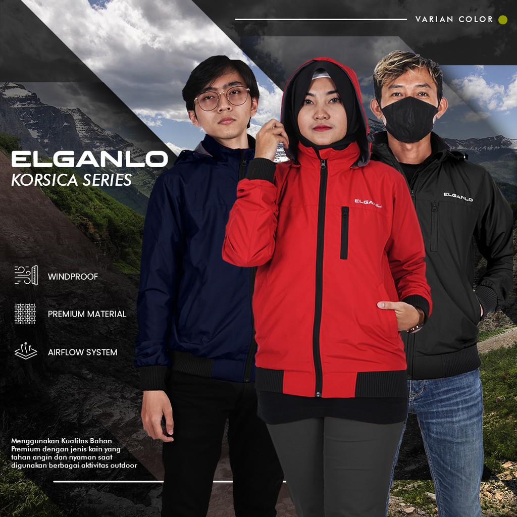 ELGANLO - JAKET MOTOR HARIAN BRITANIA SERIES WINDPROOF JAKET HOODIE MULTIFUNGSI JAKET OUTDOOR JAKET 