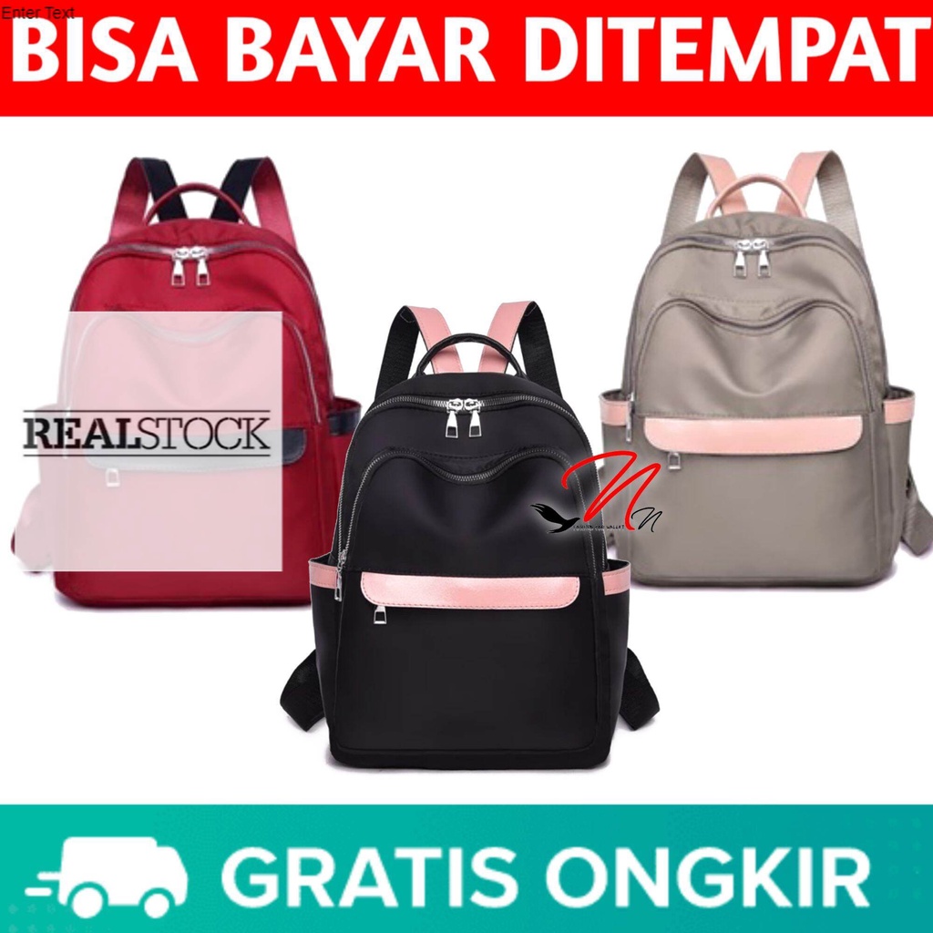 CR - TAS RANSEL WANITA IMPORT KOREA - TAS RANSEL WANITA TERBARU KEKINIAN ORI - TAS RANSEL WANITA - T