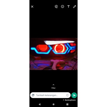 headlamp custom mobil futura 1.5cc