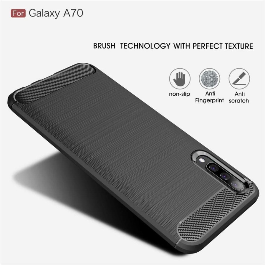 SAMSUNG A50 A50S A30S A20 A30 A70 A70S A80 Silicon Carbon Slim Fit Soft Case Premium