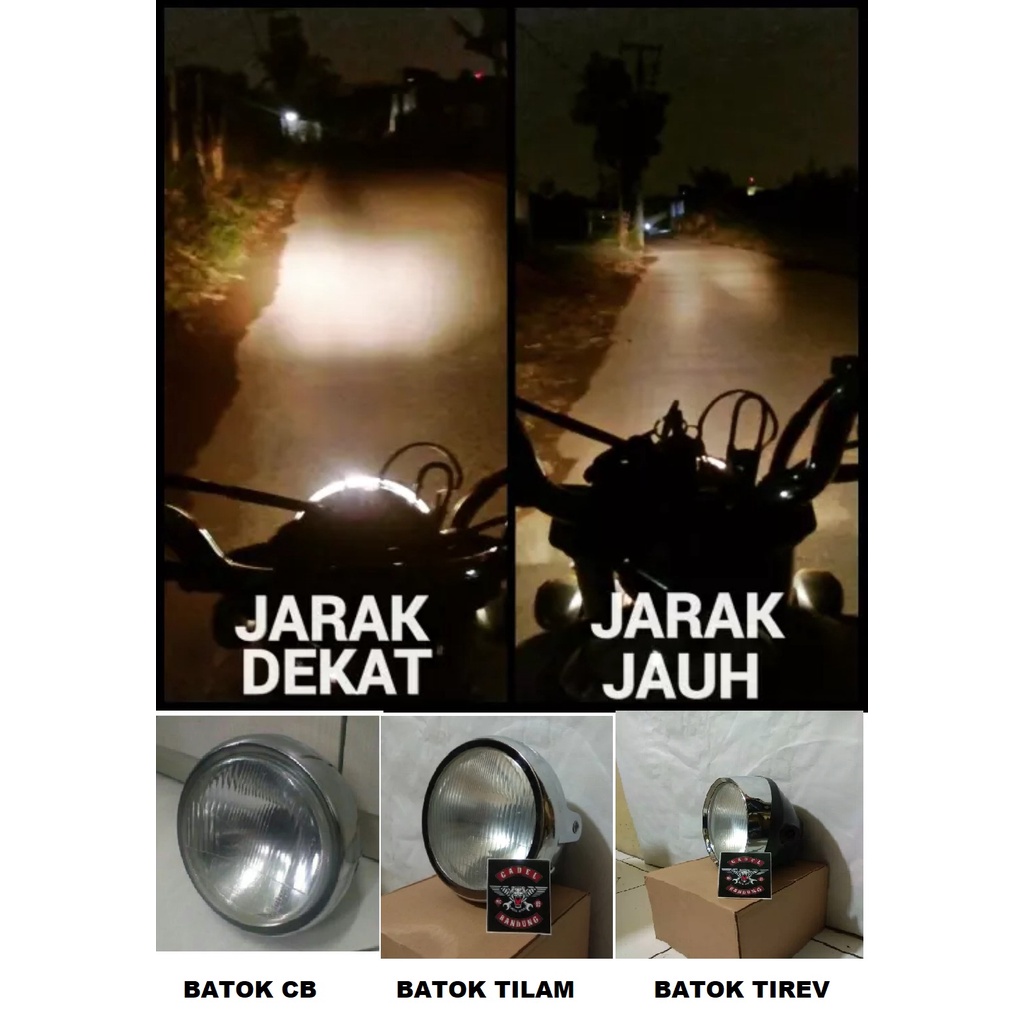 Headlamp Lampu Reflektor Autopal H4 5 & 7 inc Batok Tiger Revo Lama Tilam Tirev Cb100 Universall