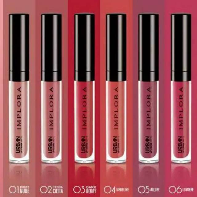 LIPCREAM IMPLORA MATTE URBAN/LIPSTIK IMPLORA//implora matte