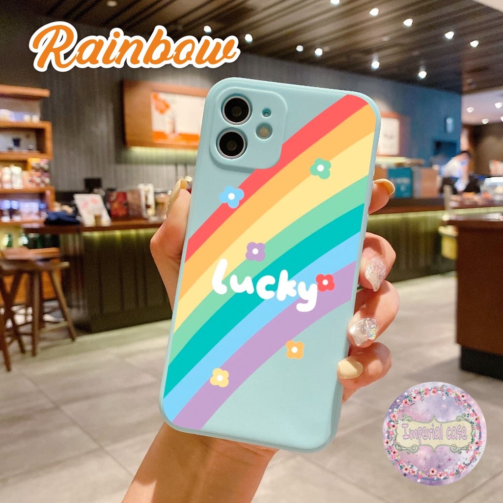 CASE CASING SOFTCASE SILIKON MACARON PELINDUNG KAMERA RAINBOW OPPO VIVO SAMSUNG XIAOMI REALME IPHONE