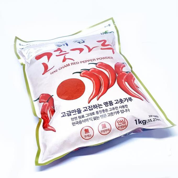 

Red Paper Powder Gochugaru Kasar 1Kg - Bubuk Cabe Korea Halal