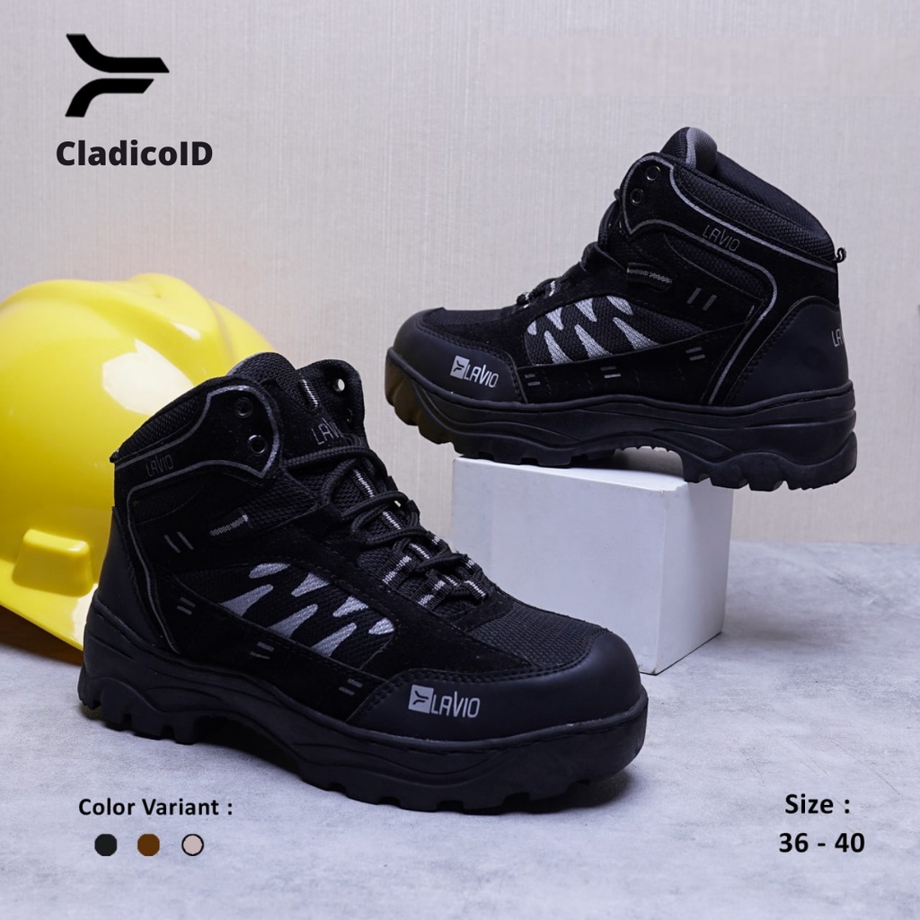 Safety Shoes Original Unisex Cowok Cewek Boots Ujung Besi Cocok Untuk Kerja Lapangan Outdoor Proyek Mendaki Gunung Sepatu Sefty