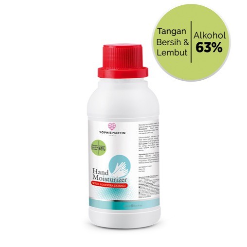 HAND SANITIZER MOISTURIZER SMHS5 250ML ALKOHOL 63% SOPHIE MARTIN MURAH DISKON MEMBER PROMO TERMURAH