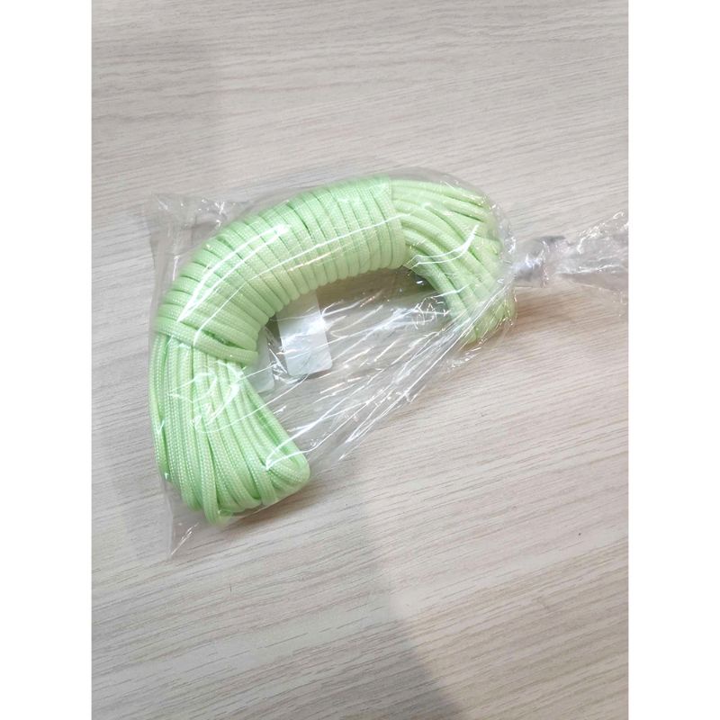 YOUGLE Tali Paracord Camping Adventure Luminous Nightglow 7 Core 4mm 10 Meter - SS02 - Green