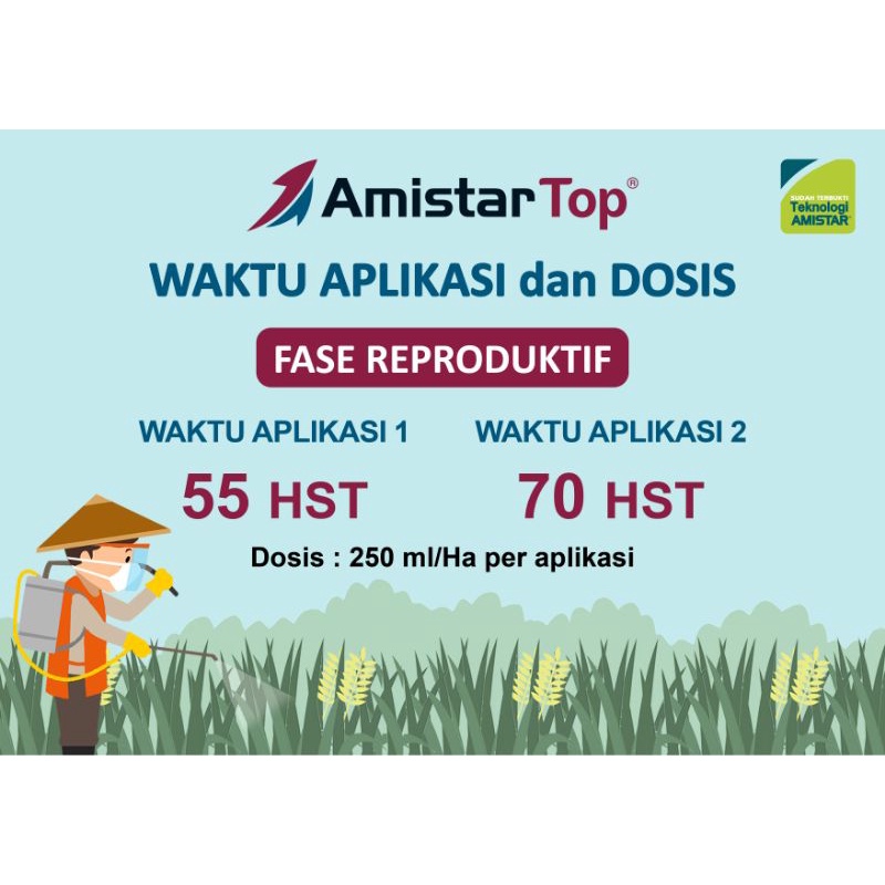 Fungisida Amistar top amistartop 325 SC 50 ml basmi jamur