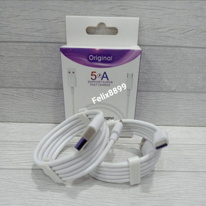 Kabel Data Type C Fast Charging 5A For Samsung/ Xiaomi /Vivo /OPPO /Infinix /Huawei