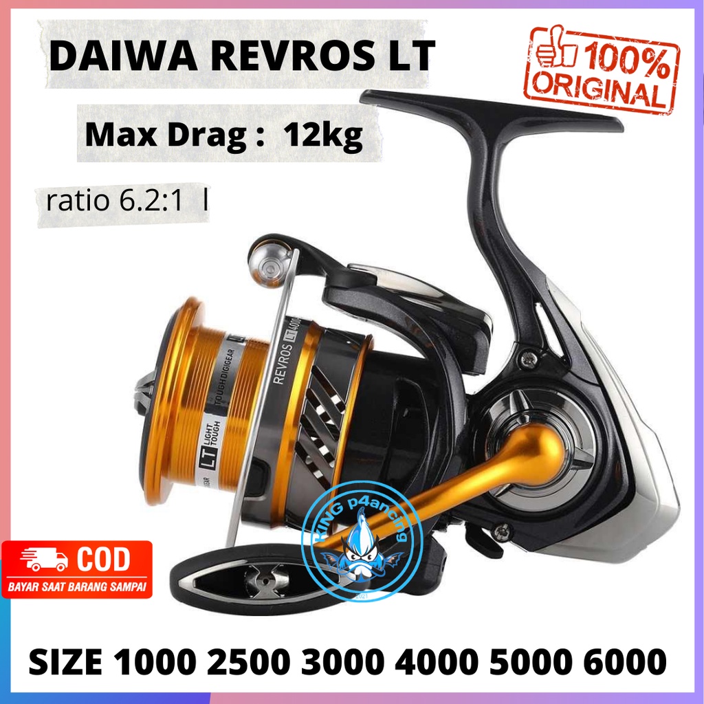 Reel Pancing Spinning DAIWA Revros LT CXH Spool Alumunium Spin spinning rel Ril 1000 2000 2500 3000 