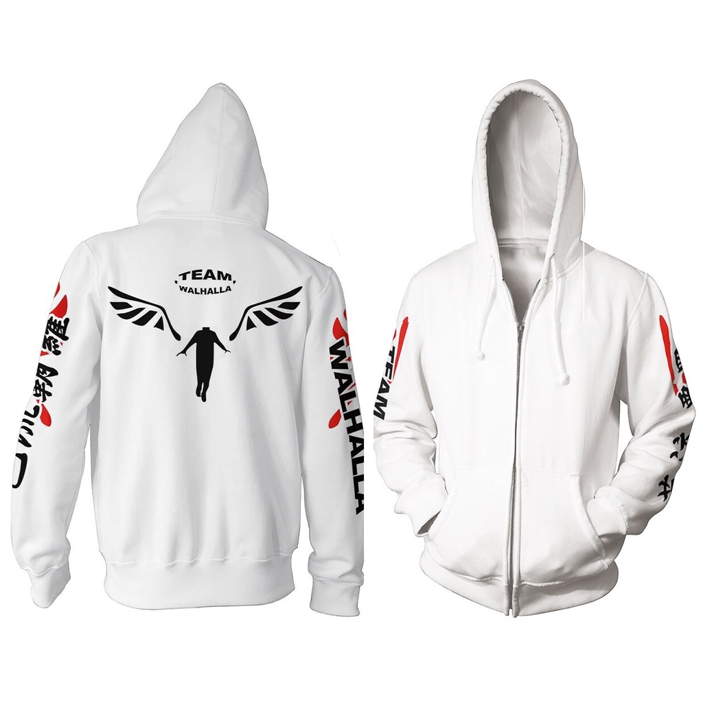 Jaket Valhalla Tokyo Revengers Hoodie Zipper