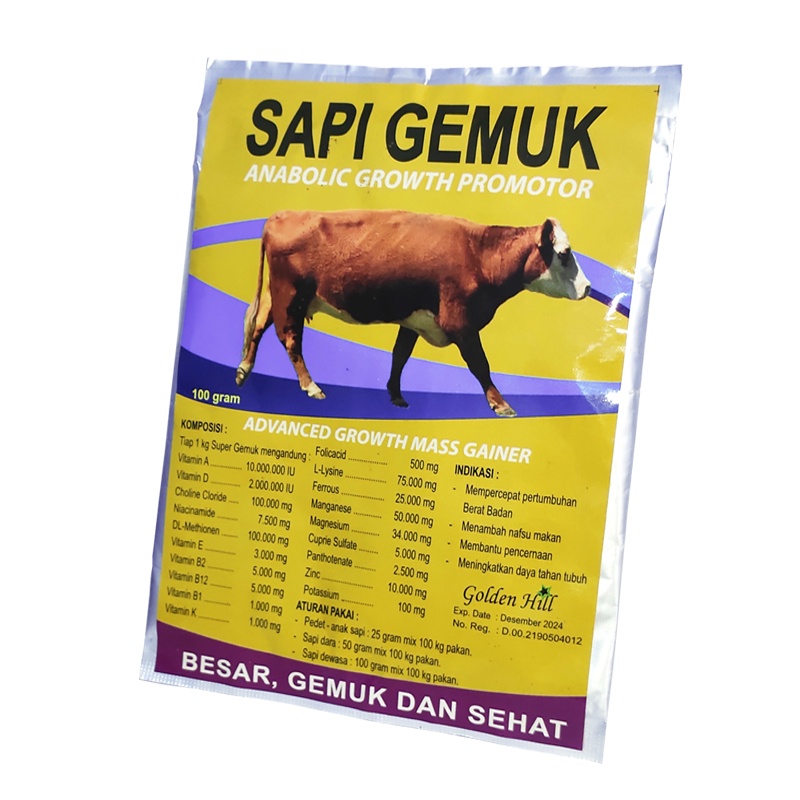 OBAT GEMUK SAPI PENGGEMUK HEWAN TERNAK KERBAU KAMBING AMPUH SUPER GEMUK SAPI